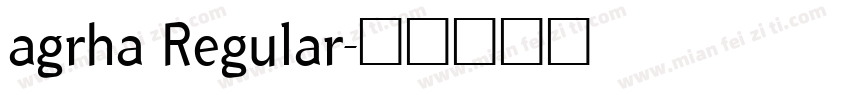 agrha Regular字体转换